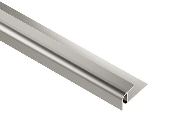 Schluter VINPRO-RO Bullnose Aluminum Anodized Brushed Nickel 1/2" (12.5 mm) x 8' 2-1/2"