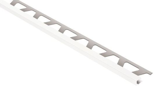 Schluter QUADEC Square Edge Trim - Aluminum Bright White 1/2" (12.5 mm) x 8' 2-1/2"
