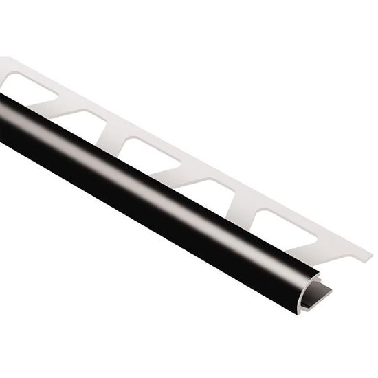 Schluter RONDEC Bullnose Trim - Aluminum Black 5/16" (8 mm) x 8' 2-1/2"