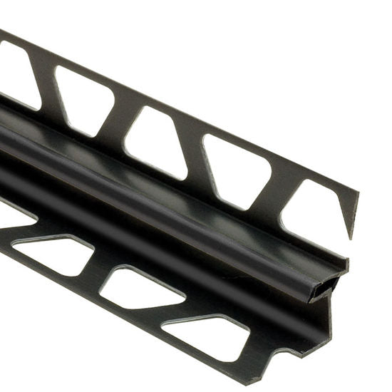 Schluter DILEX-EKE Movement Joint for Wall Corner - PVC Plastic Black 7/16" x 3/8" x 8' 2-1/2"