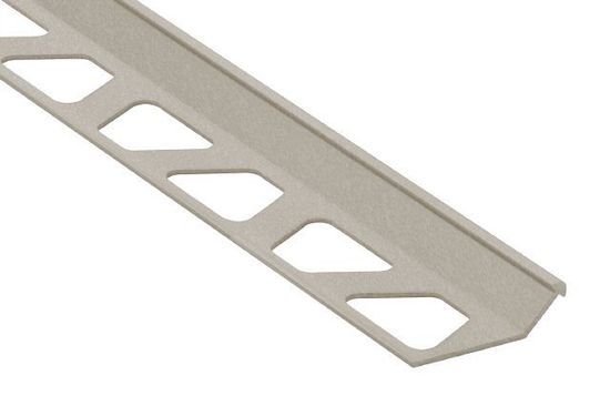 Schluter FINEC Finishing and Edge Protection Profile - Aluminum Greige 7/16" (11 mm) x 8' 2-1/2"