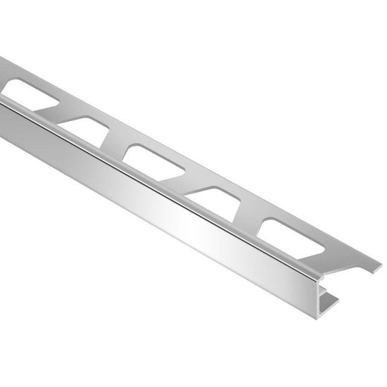 Schluter SCHIENE Floor/Wall Tile Edging Trim Anodized Aluminum Polished Chrome 1/2" (12.5 mm) x 8' 2-1/2"