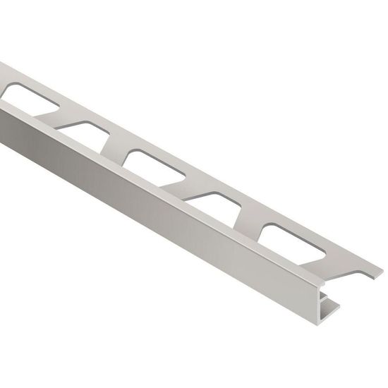 Schluter SCHIENE Floor/Wall Tile Edging Trim Anodized Aluminum Matte Nickel 3/8" (10 mm) x 8' 2-1/2"
