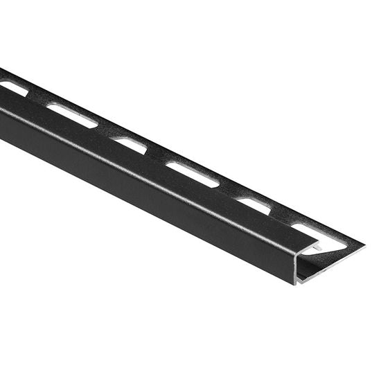 Schluter QUADEC Square Edge Trim - Aluminum Matte Black 7/16" (11 mm) x 8' 2-1/2"