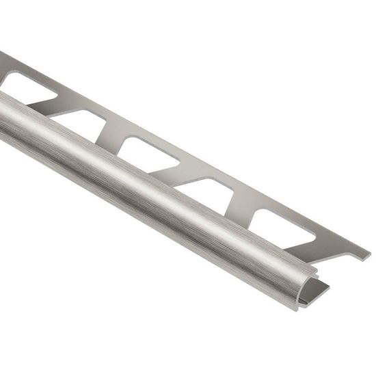 Schluter RONDEC Bullnose Trim - Aluminum Anodized Brushed Nickel 1/2" (12.5 mm) x 8' 2-1/2"
