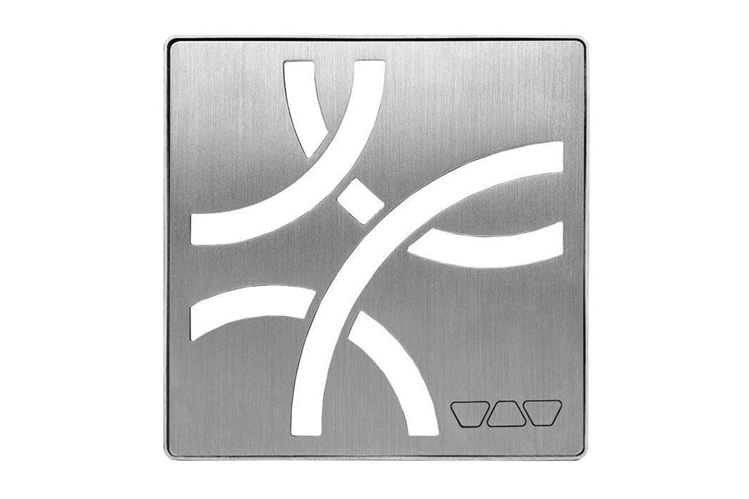 Schluter Systems Kerdi 4 Inch Square Stainless Steel Grate