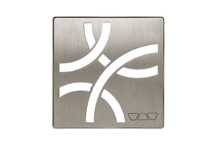 Schluter Systems Kerdi 4 Inch Square Stainless Steel Grate