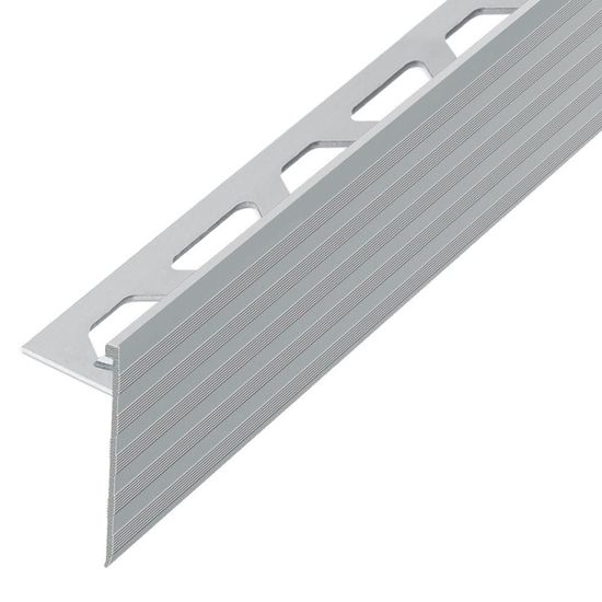 Schluter SCHIENE-STEP Edging Stairs Profile - Aluminum Anodized Matte 1/2" (12.5 mm) x 8' 2-1/2" with 1-1/2" Vertical Leg